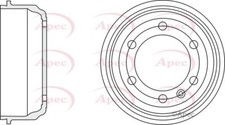 APEC DRM9969 Brake Drum Rear