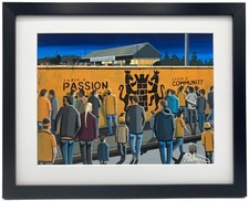 Carrick, Taylors Ave. Rangers Football Club F.C Wall Art Print. 14" x 11" Frame
