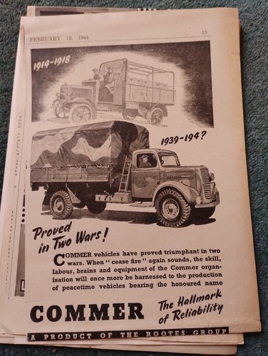 Sk20e ephemera 1944 advert - sk20e,