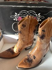 Vintage R. Soles Cowboy Boots Leather UK Size 6