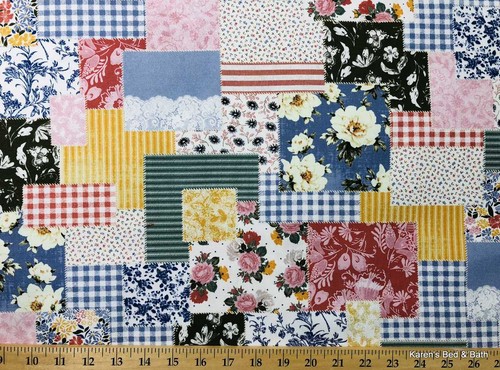 Boho patchwork fabric - boho, by