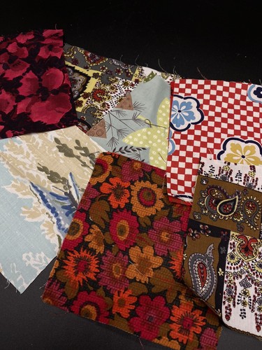 Vintage fabric quilt squares - quilt,