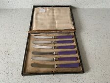 Set of 6 Antique EPNS Butter