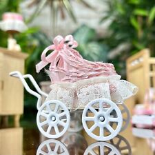 11 PIECE DOLLS HOUSE INFANT NURSERY FURNITURE & ACCESSORIES SET Cot High Chair