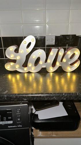 Love marquee light metal - light,