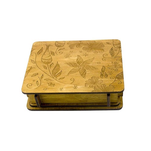 Wooden puzzle box brain - box, games
