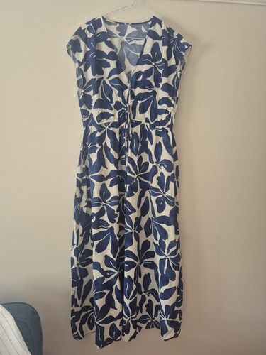 Zara blue and cream - zara,