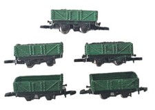 RAKE OF 5X Z GAUGE KIT BUILT SOUTHERN SR GREEN ROLLING STOCK ORE WAGONS W LOADS