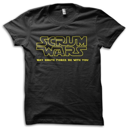 Rugby scrum wars joke parody - rugby,