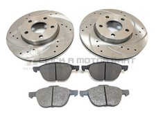 Front 2 Brake Discs Drilled &