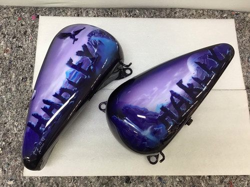 Evo softail tank airbrush - tank,