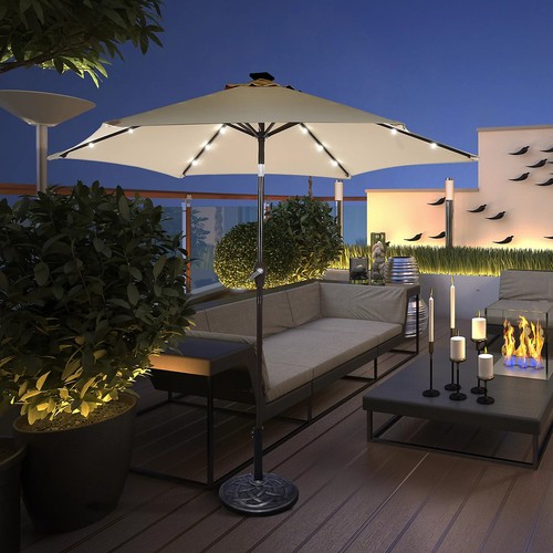 Led tilt parasol - 2.7m, umbrella