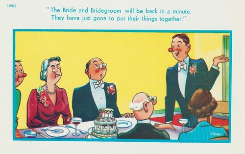 Vintage saucy seaside postcard - vintage,