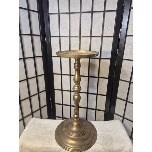 Vintage brass floor candle - vintage,