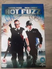 HOT FUZZ SIGNED SIMON PEGG + NICK FROST 12 X 8 AUTOGRAPHED PHOTO...REAL 