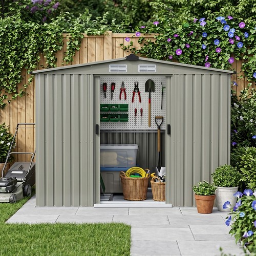 Garden shed apex roof 8x6ft - garden,