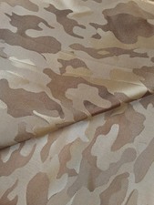 CLEARANCE - 1.2 METRES Brown Camo Lightweight Lining Fabric