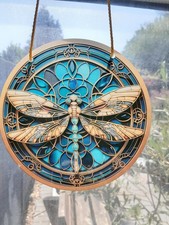 Dragonfly Sun Catcher Stained