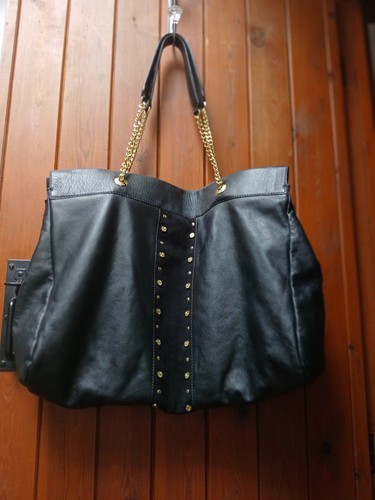 Biba soft black leather large - leather,