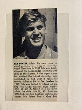 Tab Hunter Gun Belt 1954