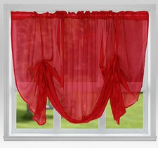 Voile Tie Blinds 59" Wide or 87" Wide ~ Net Curtains & Slot Top Voile Panels