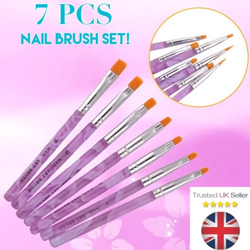 7pcs nail brush set - set, uv