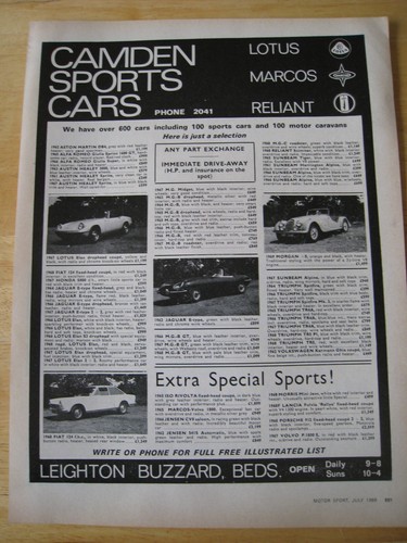 Camden sports cars stock - sports,