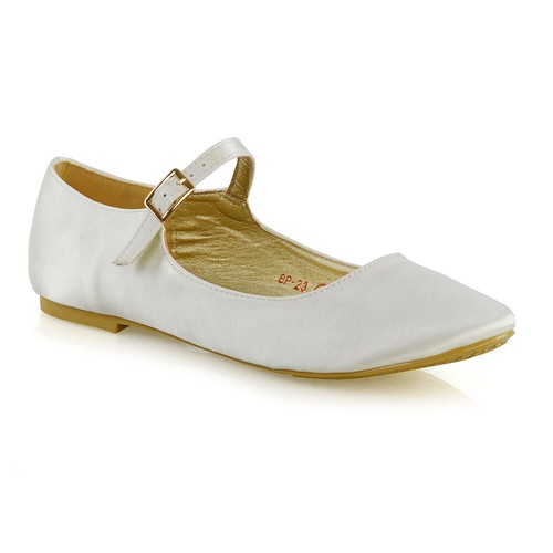Womens flat wedding pumps - wedding,