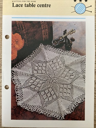 Knitting pattern lace table - knitting,