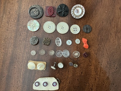 Antique buttons - antique,