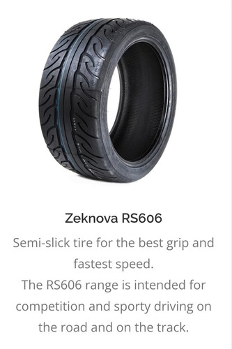 Zeknova rs606 semi slick - zeknova,