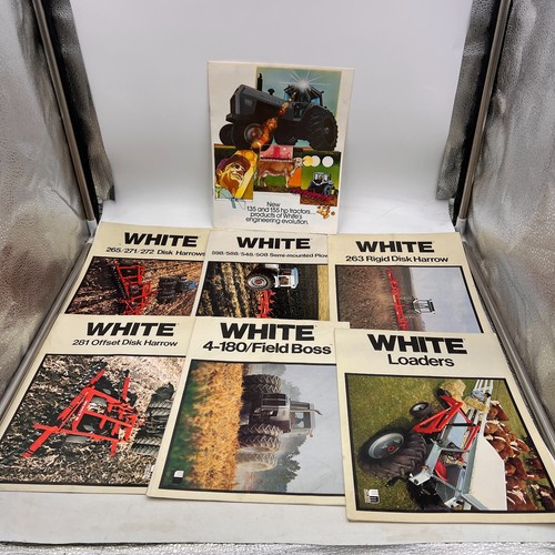 White farm tractor equipment - farm,