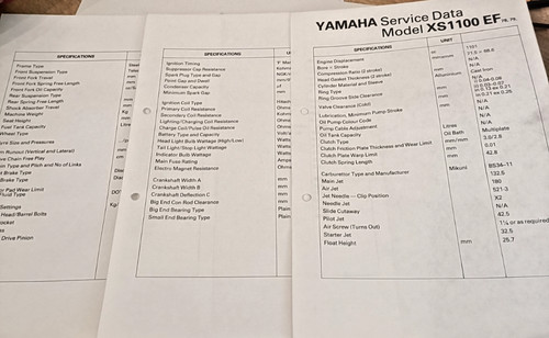 Yamaha xs1100 1979 service - yamaha,