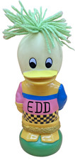 BBC 1989 Edd the Duck Bubble Bath Toy Vintage PVC Bottle Retro TV Collectible