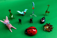   TEN vintage Murano MINIATURE Glass Animals / birds, 