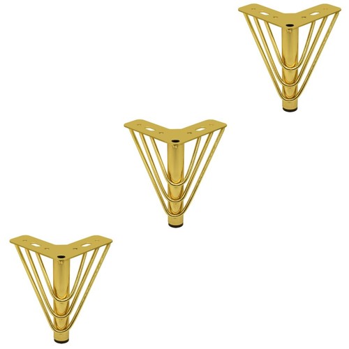 3pcs golden durable metal - 3pcs,