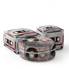 Cassette kids pouffe - cassette,