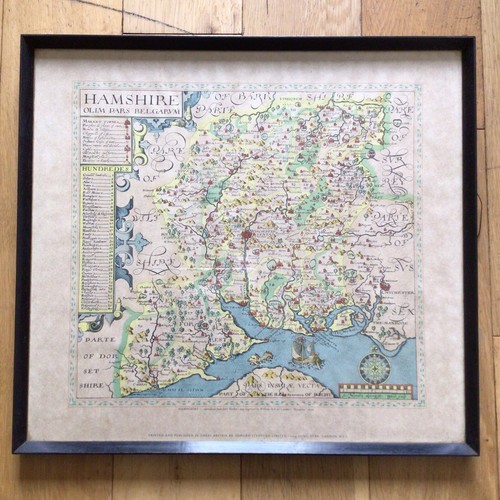 Vintage hampshire map - vintage,