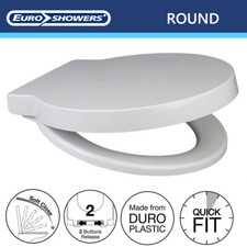 Euroshowers Round Toilet Seat Soft Close Fits: Ideal Standard Space Grohe Turin