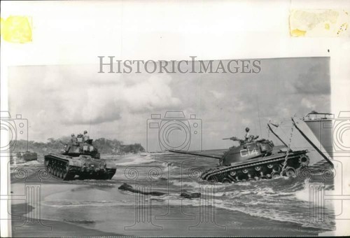 1957 press photo - us, military