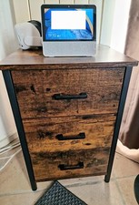 Industrial Nightstand Rustic