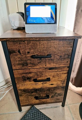 Industrial nightstand rustic - nightstand,