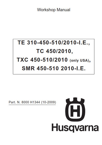 Husqvarna 310 450 510 tc - husqvarna,