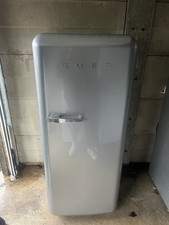 Smeg FAB28 Freestanding Fridge Freezer Silver 50s Retro