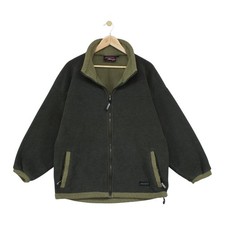 Vintage Musto Snugs Fleece Jacket Mens Size M Green Full Zip Hiking