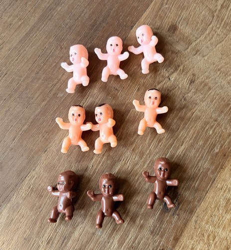 Lot miniature baby dolls - lot, of