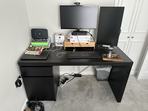 Ikea malm black computer - computer, desk