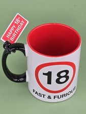 Fast and Furious 18 Speed Limit Sign 18th Happy Birthday Mug Century House