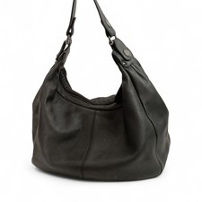 Caterina Lucchi Shoulder Bag Black Italy Leather Hobo Womenswear - Preloved