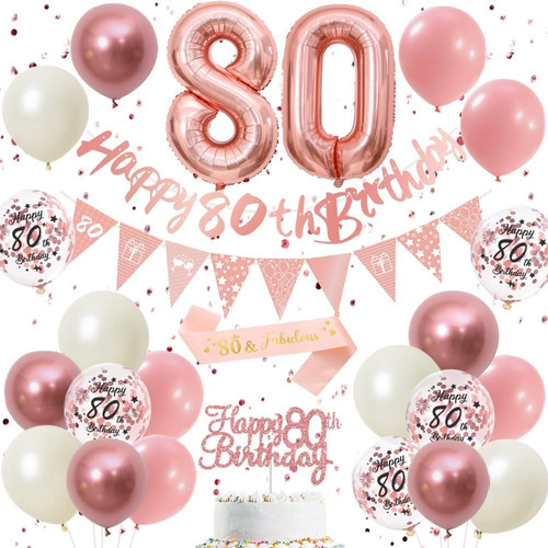 80th birthday decorations - birthday,